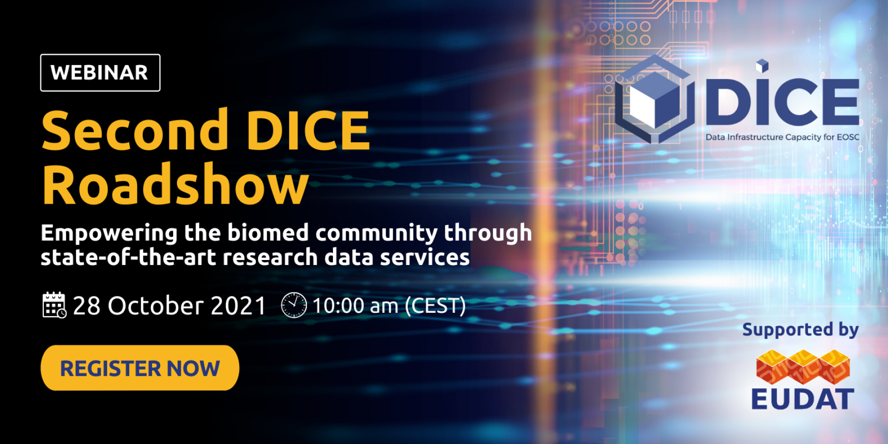 Second DICE Roadshow Webinar OCT 2021