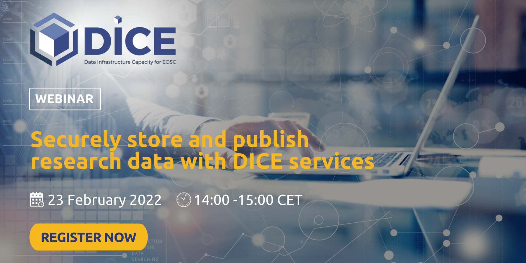 Securely store and publish research data with DICE services